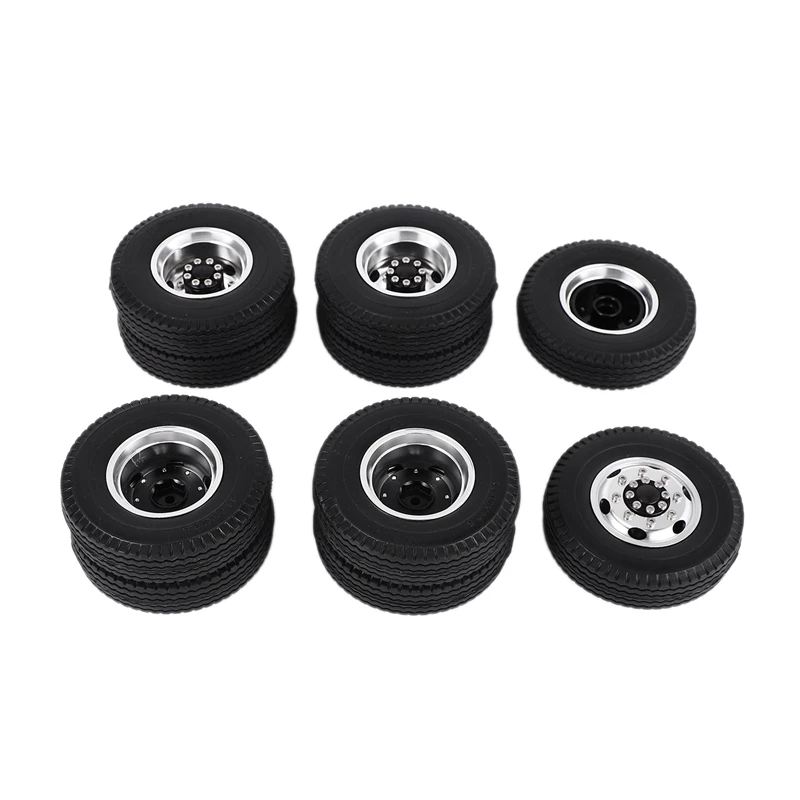 Front and Rear Rubber Low Loader Wheels with Aluminum Rims for Tamiya 1/14 Scale Tractor
Front and Rear Rubber Low Loader Wheels with Aluminum Rims for Tamiya 1/14 Scale Tractor