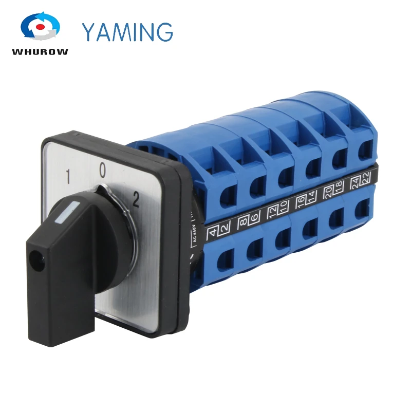 25A Rotary Cam Switch DIY Control Circuit Industrial Use LW26-25/6 Rotation Selection Dual Power 3 Positions 6 Poles
25A Rotary Cam Switch DIY Control Circuit Industrial Use LW26-25/6 Rotation Selection Dual Power 3 Positions 6 Poles