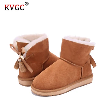 KVGC The new women winter snow boots Cowhide leather wool fur lined and bowknots tassels high quality fashion girl snow boots
KVGC The new women winter snow boots Cowhide leather wool fur lined and bowknots tassels high quality fashion girl snow boots