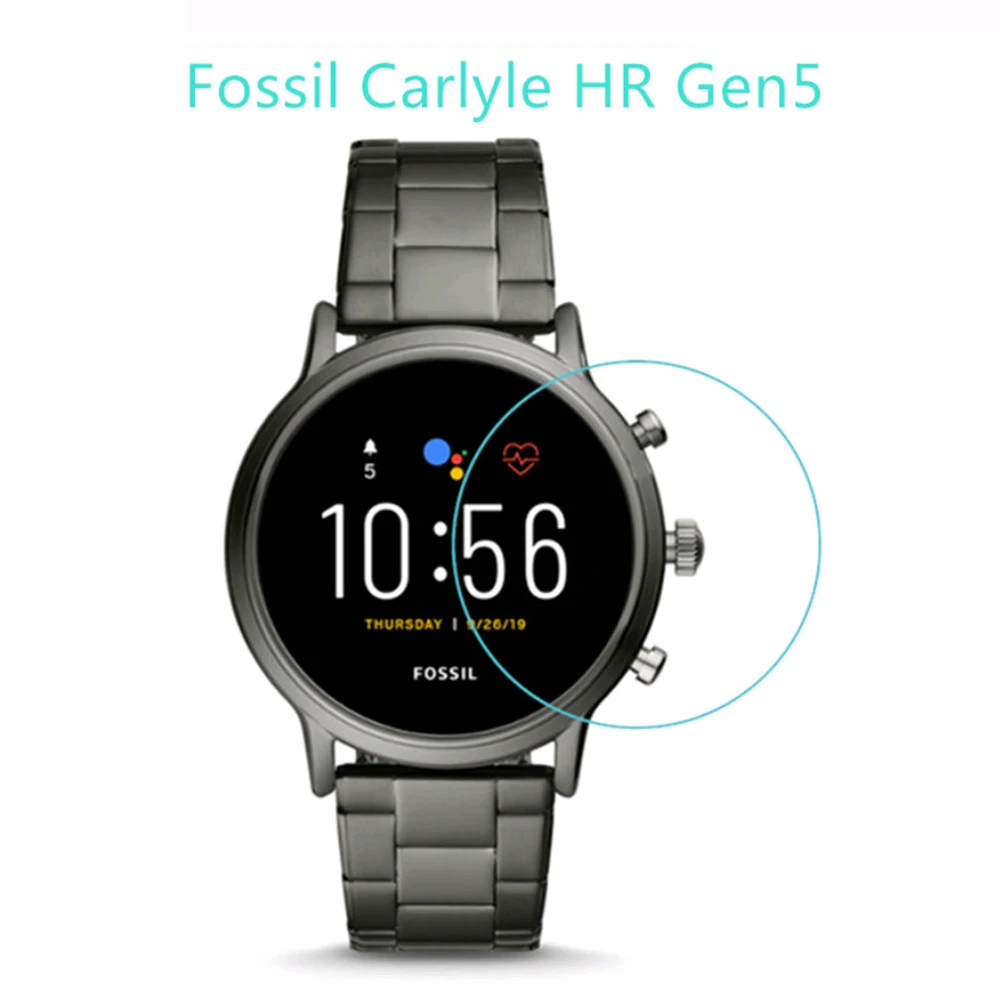 5 шт. закаленное стекло для Fossil Gen 5/Fossil Carlyle HR Защитная пленка экрана HD Gen5