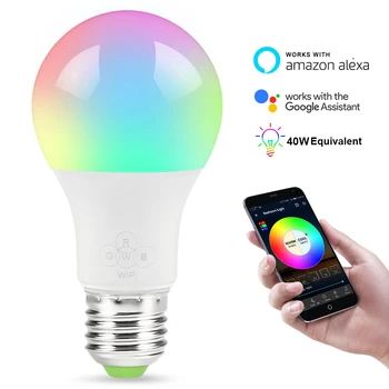 Smart WiFi Light Bulb 4.5W/ 6.5W RGBW Dimmable Magic LED Bulb Wake-Up Lights Compatible with Alexa and Google Assistant
Smart WiFi Light Bulb 4.5W/ 6.5W RGBW Dimmable Magic LED Bulb Wake-Up Lights Compatible with Alexa and Google Assistant