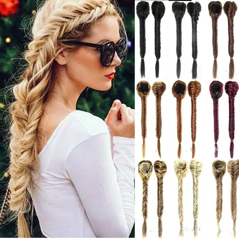 2019 New Fashion Women Synthetic Fishtail Braid Ponytail Synthetic Drawstring Ponytail Hair Extensions
2019 New Fashion Women Synthetic Fishtail Braid Ponytail Synthetic Drawstring Ponytail Hair Extensions