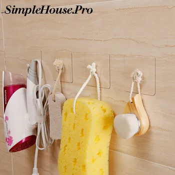 3Pcs Transparent Self Adhesive Hook Door Wall Strong Hangers Towel Mop Handbag Strong Holder For Kitchen Bathroom Accessories 
3Pcs Transparent Self Adhesive Hook Door Wall Strong Hangers Towel Mop Handbag Strong Holder For Kitchen Bathroom Accessories