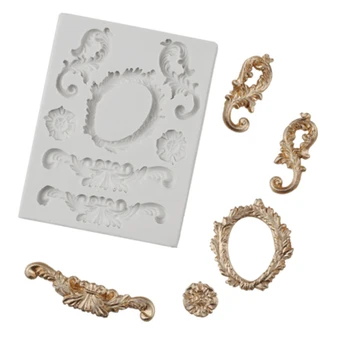 European Vintage Embossed Mould Fondant Cakes Decor Tool Silicone Mold Sugarcraft Chocolate Baking Tools For Cakes Gumpaste Form
European Vintage Embossed Mould Fondant Cakes Decor Tool Silicone Mold Sugarcraft Chocolate Baking Tools For Cakes Gumpaste Form