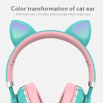 NEW Cat Ear Headsets Dazzles Color Transformation Cat Ears Wireless Cartoon Bluetooth Headsets Call Function Headphone Headsets
NEW Cat Ear Headsets Dazzles Color Transformation Cat Ears Wireless Cartoon Bluetooth Headsets Call Function Headphone Headsets