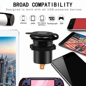 Hot Universal 12V 24V 2 Port USB QC 3.0 Dual USB Car Fast Charger 5V 2.4A Output With LED Voltmeter Power Adapter 
Hot Universal 12V 24V 2 Port USB QC 3.0 Dual USB Car Fast Charger 5V 2.4A Output With LED Voltmeter Power Adapter