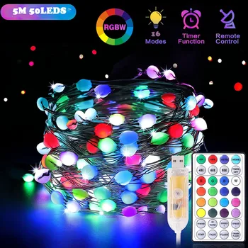 16 Color Changing Christmas Led String Light Usb Holiday Lighting 8 Modes Remote Control Waterproof Fairy Garlands Outdoor Decor
16 Color Changing Christmas Led String Light Usb Holiday Lighting 8 Modes Remote Control Waterproof Fairy Garlands Outdoor Decor