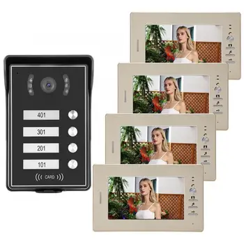 LCD Video Intercome Security Doorbell with 4 Monitors Card Reader 110-240V smart doorbell
LCD Video Intercome Security Doorbell with 4 Monitors Card Reader 110-240V smart doorbell