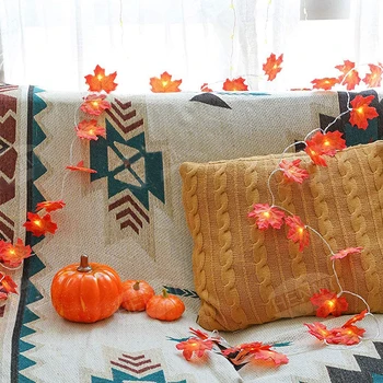 Artificial Plant Leaves String Light Halloween Thanksgiving Christmas Autumn Maple Leaves Garland LED Fairy Lights
Artificial Plant Leaves String Light Halloween Thanksgiving Christmas Autumn Maple Leaves Garland LED Fairy Lights