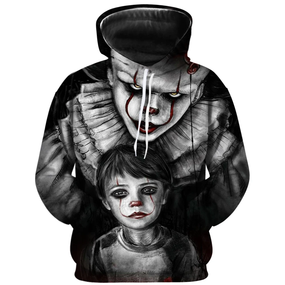 Horror Movie IT Chapter Two 3D Print Hooded Sweatshirts Men Women Fashion Casual Funny Pullover IT Clown Print Pattern Hoodies
Horror Movie IT Chapter Two 3D Print Hooded Sweatshirts Men Women Fashion Casual Funny Pullover IT Clown Print Pattern Hoodies