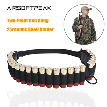 Tactical Two Point Gun Sling with 25 Rounds Shell Holder for 12/20GA Airsoft Rifle Non-Slip Adjustable Ammo Bandolier Belt Sling
Tactical Two Point Gun Sling with 25 Rounds Shell Holder for 12/20GA Airsoft Rifle Non-Slip Adjustable Ammo Bandolier Belt Sling