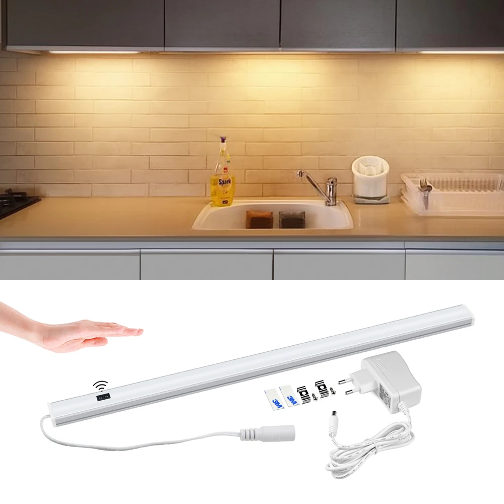 Under Cabinet Kitchen LED Light Smart Hand Sweep Switch 12V LED Tube Bulb Hand Sensor Lamp for Bedroom Wardrobe Indoor Lighting
Under Cabinet Kitchen LED Light Smart Hand Sweep Switch 12V LED Tube Bulb Hand Sensor Lamp for Bedroom Wardrobe Indoor Lighting