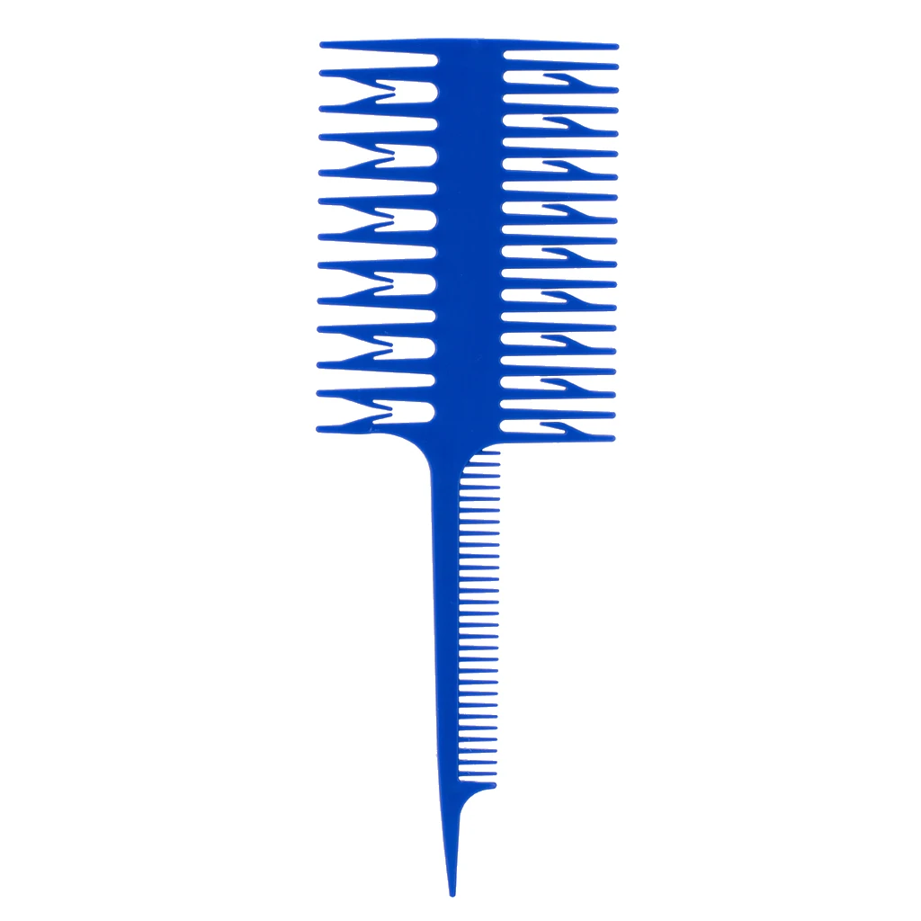 3 Way Weave Balayage Dyeing Highlighting Microbraiding Sectioning Hair Comb Coloring Comb Dyeing Brush for Salon Barber 3 Way Weave Balayage Dyeing Highlighting Microbraiding Sectioning Hair Comb Coloring Comb Dyeing Brush for Salon Barber