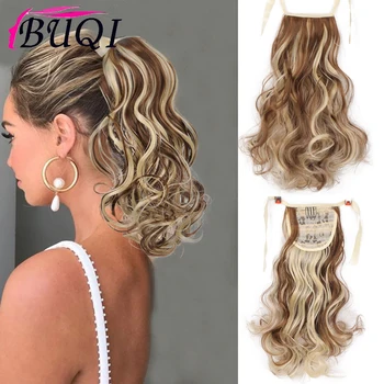 BUQI Short Curly Ponytail Natural Clip In Hair Extensions Ponytail Heat Resistant Synthetic Drawstring Hairpiece For Female
BUQI Short Curly Ponytail Natural Clip In Hair Extensions Ponytail Heat Resistant Synthetic Drawstring Hairpiece For Female