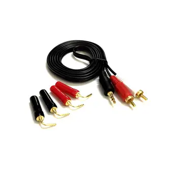 3.5MM Car radio Male Jack to AV 2 RCA Male Stereo Music Autoradio Cable Cord AUX for MP3 Pod Phone TV subwoofer Sound Speakers
3.5MM Car radio Male Jack to AV 2 RCA Male Stereo Music Autoradio Cable Cord AUX for MP3 Pod Phone TV subwoofer Sound Speakers