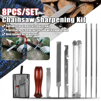 8pcs Steel Chainsaw Sharpening Kit Durable Round Files Flat File Guide Bar File Portable Sharpener Tools Set With Bag
8pcs Steel Chainsaw Sharpening Kit Durable Round Files Flat File Guide Bar File Portable Sharpener Tools Set With Bag