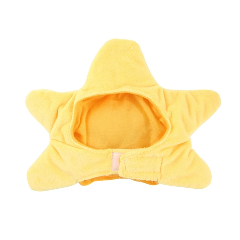 Pet Costume Party Cosplay Dress Accessories Unique Yellow Starfish Hat for Cats and Small Sized Dogs Puppy M68E |