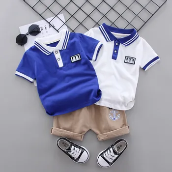 2020 New Arrival Boys Clothes Set Short Sleeve Polo Shirt T-shirt Shorts 2 Piece Set Kids Set Navy Anchor Sailor Suit Apparel
2020 New Arrival Boys Clothes Set Short Sleeve Polo Shirt T-shirt Shorts 2 Piece Set Kids Set Navy Anchor Sailor Suit Apparel