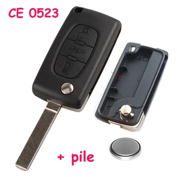 3 Button Car Key Case Remote Control Folding Shell Auto For Peugeot 3 Key Tail Box CE0523 VA2+ CR1620 Battery Car Accessories
3 Button Car Key Case Remote Control Folding Shell Auto For Peugeot 3 Key Tail Box CE0523 VA2+ CR1620 Battery Car Accessories