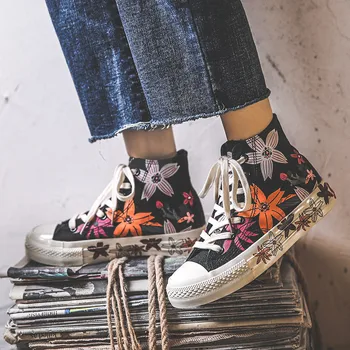 Fashion Women Sneakers Canvas Casual Shoes Female Summer Canvas Shoes Trainers Lace Up Flats Ladies Trainers Footwear Feminino
Fashion Women Sneakers Canvas Casual Shoes Female Summer Canvas Shoes Trainers Lace Up Flats Ladies Trainers Footwear Feminino