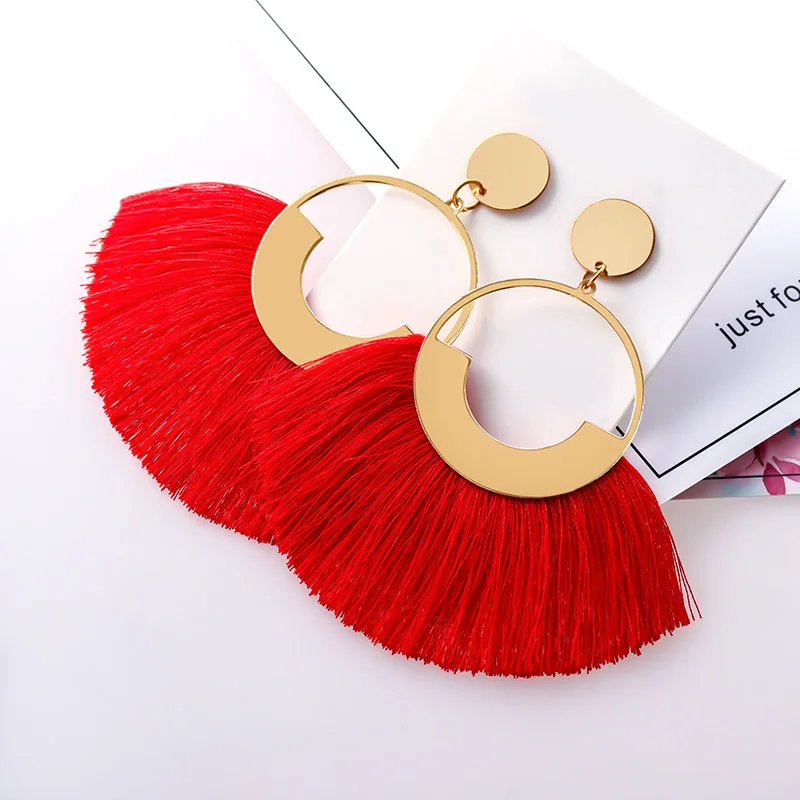 BICUX New Fashion Bohemian Dangle Drop Tassel Earrings For Women Statement Big Fringe Gold Earring Za 2019 Double Eleven Jewelry
BICUX New Fashion Bohemian Dangle Drop Tassel Earrings For Women Statement Big Fringe Gold Earring Za 2019 Double Eleven Jewelry