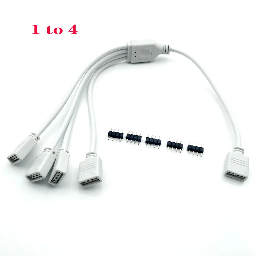 4 Pin 5 Pin RGB Led Connector Cable 1 to 2/ 1 to 3/ 1 to 4 RGB RGBW 4Pin 5Pin Splitter Cable for 3528 5050 LED Strip light
4 Pin 5 Pin RGB Led Connector Cable 1 to 2/ 1 to 3/ 1 to 4 RGB RGBW 4Pin 5Pin Splitter Cable for 3528 5050 LED Strip light