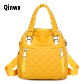Luxury Brand Women Backpack 2020 New Diamond Check PU Leather Multifunctional Bag Youth Girl Travel Bag 3 Colors
Luxury Brand Women Backpack 2020 New Diamond Check PU Leather Multifunctional Bag Youth Girl Travel Bag 3 Colors
