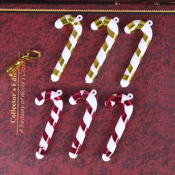 6Pcs/set Mini Crutch Xmas Tree Ornaments Candy Cane Christmas Pendants foe Holiday Festival Party Hanging Decorations
6Pcs/set Mini Crutch Xmas Tree Ornaments Candy Cane Christmas Pendants foe Holiday Festival Party Hanging Decorations
