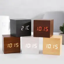 40%HOTWooden Sound Control Square LED Digital USB/AAA Electronic Table Alarm Clock
40%HOTWooden Sound Control Square LED Digital USB/AAA Electronic Table Alarm Clock