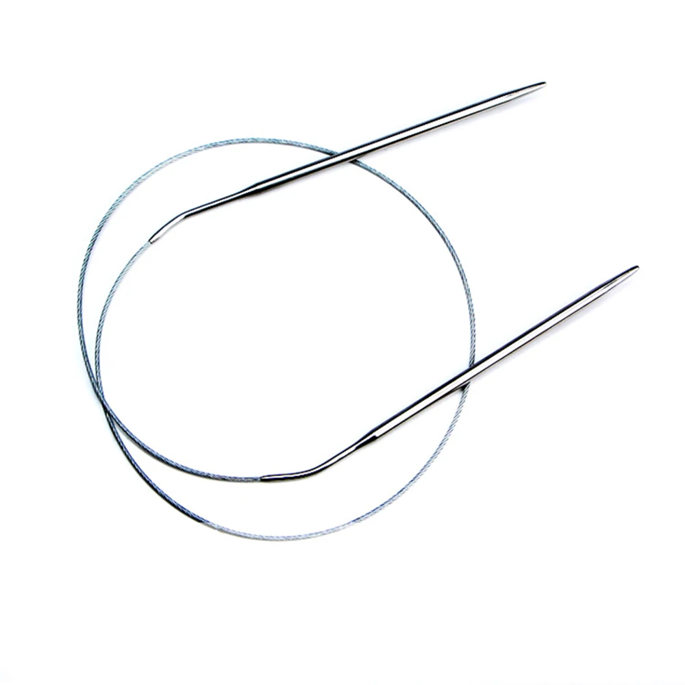 80cm Stainless Steel Circular Knitting Needles Silver Color Weaving Pins Scarf Sweater Yarn Sewing Needlework Tools Multi-size
80cm Stainless Steel Circular Knitting Needles Silver Color Weaving Pins Scarf Sweater Yarn Sewing Needlework Tools Multi-size