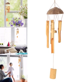 Handmade Bamboo Wind Chime Bell Tube Wind Chime for Terrace Garden Interior Hanging Ornament Outdoor Yard Wind Bell Decoration 
Handmade Bamboo Wind Chime Bell Tube Wind Chime for Terrace Garden Interior Hanging Ornament Outdoor Yard Wind Bell Decoration