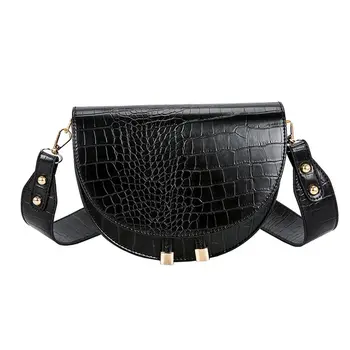 Luxury Brand Crocodile Pattern Crossbody Bags for Women Half Round Messenger Bag PU Leather High Quality Handbags Shoulder Bag
Luxury Brand Crocodile Pattern Crossbody Bags for Women Half Round Messenger Bag PU Leather High Quality Handbags Shoulder Bag