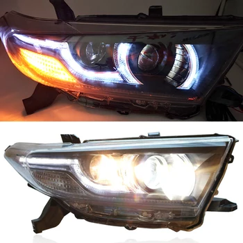 1 Pair Car Head Lamp Highlander DRL H7 D2H Hid Option Angel Eye Bi Xenon Beam for Toyota Highlander LED Headlight 2012 2013 2014 
1 Pair Car Head Lamp Highlander DRL H7 D2H Hid Option Angel Eye Bi Xenon Beam for Toyota Highlander LED Headlight 2012 2013 2014