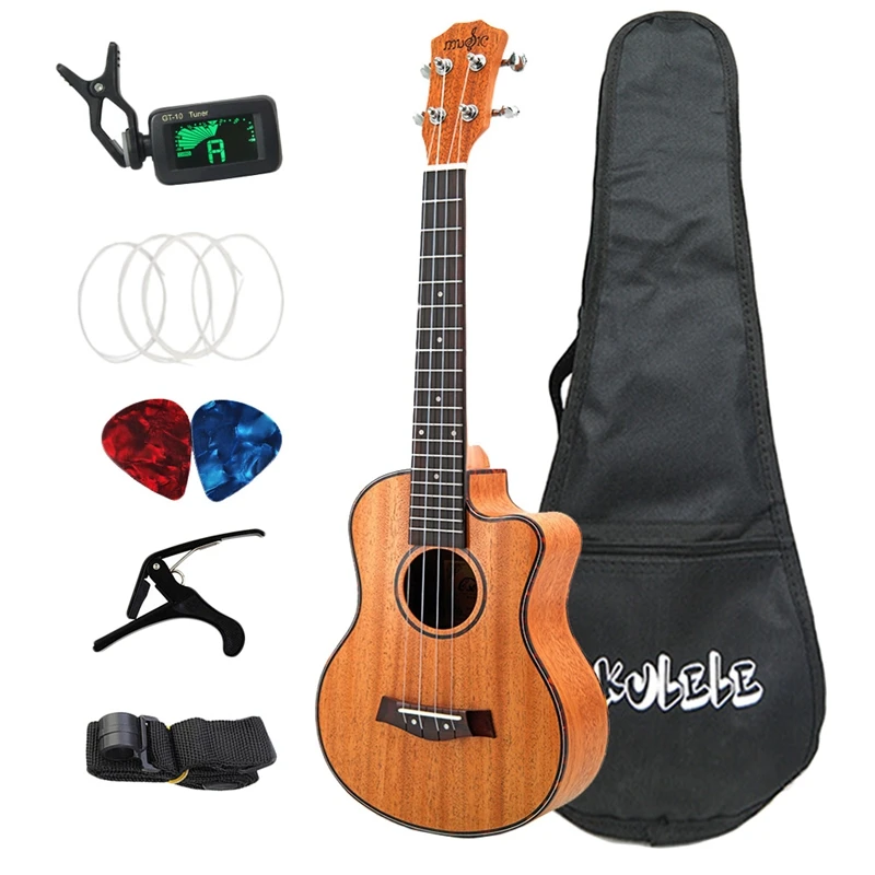 26 Inch Ukulele Set 19 Fret Tenor Mahogany Wood Ukulele Hawaii 4 String Mini Guitar Guitarra Rosewood Fingerboard Metal Pegs
26 Inch Ukulele Set 19 Fret Tenor Mahogany Wood Ukulele Hawaii 4 String Mini Guitar Guitarra Rosewood Fingerboard Metal Pegs