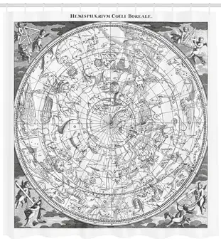 Constellation Shower Curtain, Detailed Vintage Boreal Hemisphere Astronomy Ancient Antique Figures Artwork Print, Fabric
Constellation Shower Curtain, Detailed Vintage Boreal Hemisphere Astronomy Ancient Antique Figures Artwork Print, Fabric