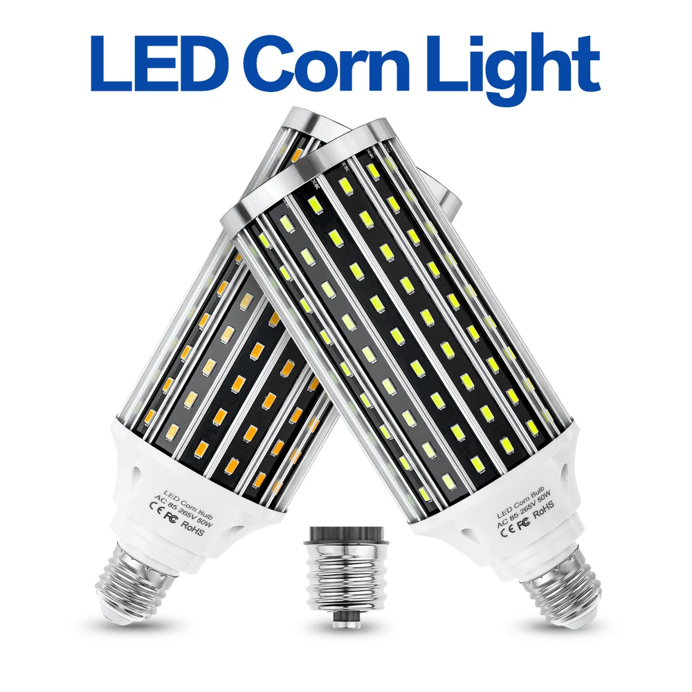 WENNI E27 Corn Lamp LED Bulb 50W E39 LED Lamp 220V Light Bulb LED Lighting Lampara 110V High Power Light For Warehouse 5730SMD
WENNI E27 Corn Lamp LED Bulb 50W E39 LED Lamp 220V Light Bulb LED Lighting Lampara 110V High Power Light For Warehouse 5730SMD