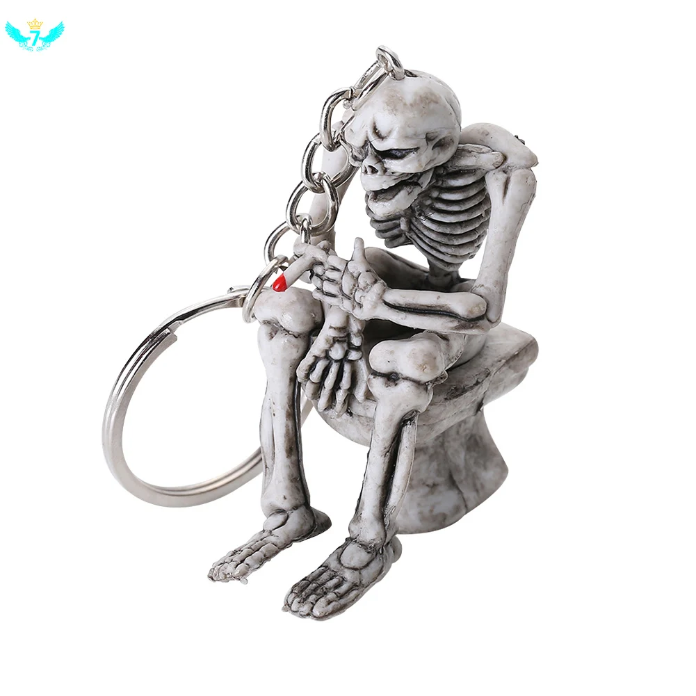 Personality Creative Skull Shaped Key Hook Skull Toilet Keychain Pocket Pendant Gothic Key Storage Chain Ring Accessories
Personality Creative Skull Shaped Key Hook Skull Toilet Keychain Pocket Pendant Gothic Key Storage Chain Ring Accessories