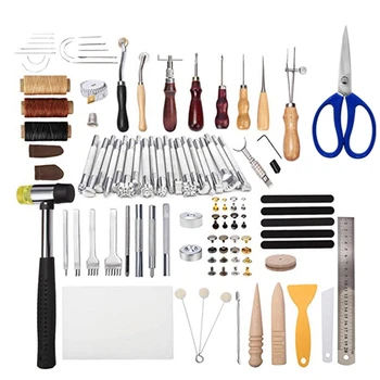 Leather Craft Sewing and Punching Tool Kit Set Cutter Carving Work Stitching Tool Set
Leather Craft Sewing and Punching Tool Kit Set Cutter Carving Work Stitching Tool Set