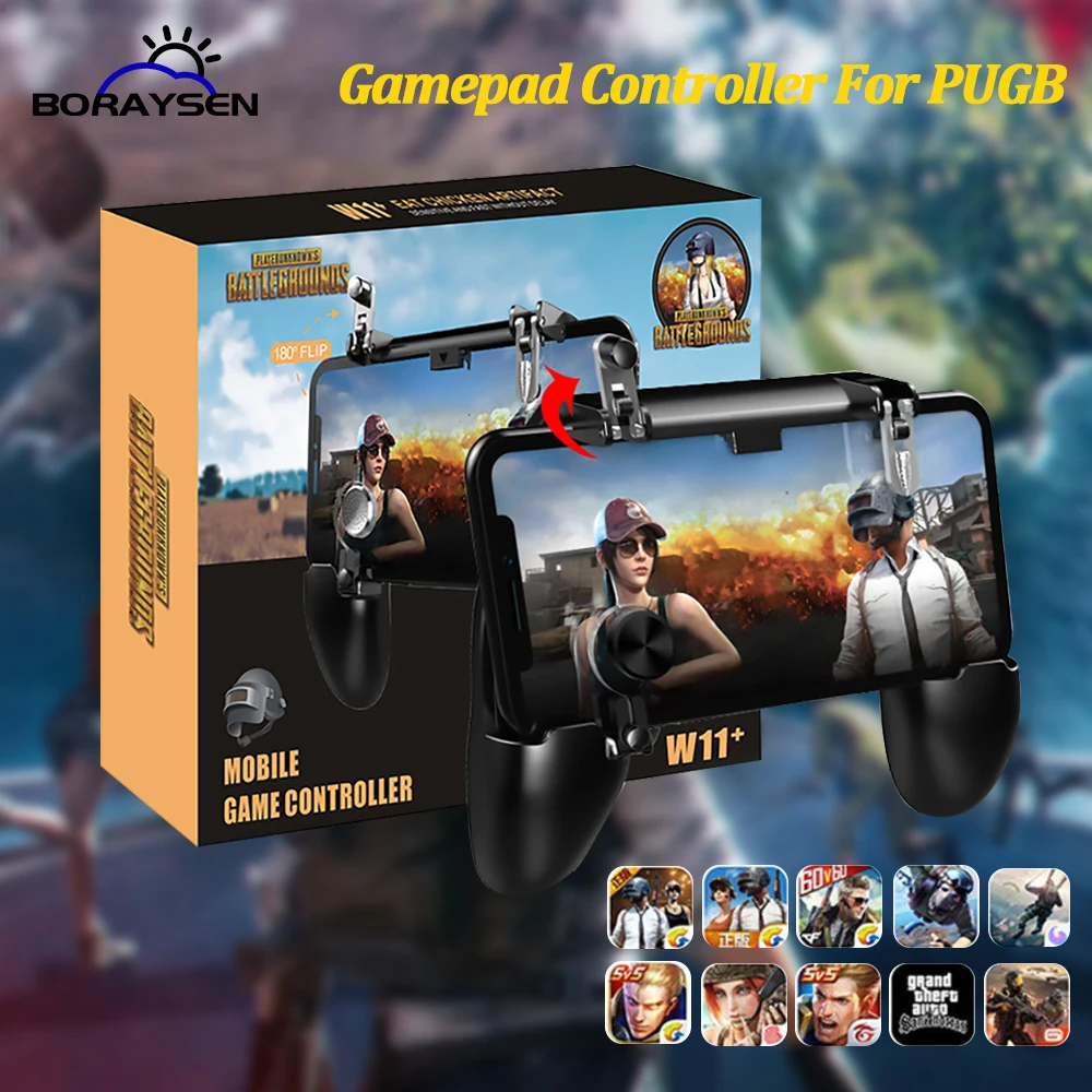 W11+ Gamepad Triggers for Pubg Mobile Game Controller L1 R1 Trigger Fire Button Shooter Pubg Joystick Control for iPhone Android
W11+ Gamepad Triggers for Pubg Mobile Game Controller L1 R1 Trigger Fire Button Shooter Pubg Joystick Control for iPhone Android