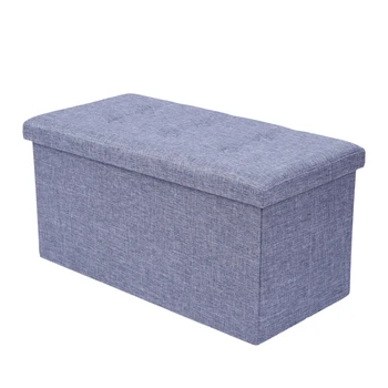 Practical Hessian Rectangle Shape Surface with Leather Button Footstool Gray Hot
Practical Hessian Rectangle Shape Surface with Leather Button Footstool Gray Hot
