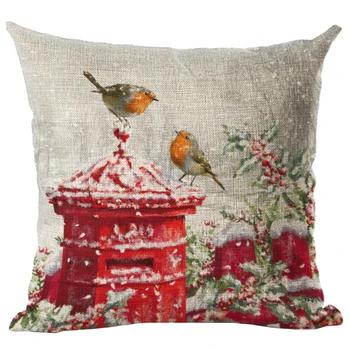 Newest Home Decor Cushion Cover Christmas Printed Throw Pillowcase pattern Mailbox and two bird
Newest Home Decor Cushion Cover Christmas Printed Throw Pillowcase pattern Mailbox and two bird