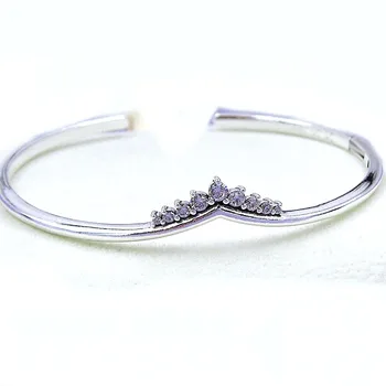 Sparkling Tiara Wishbone With Cubic Zirconia Opem Bangle Bracelet Fit Women Bead Charm 925 Sterling Silver Bangle Diy Jewelry
Sparkling Tiara Wishbone With Cubic Zirconia Opem Bangle Bracelet Fit Women Bead Charm 925 Sterling Silver Bangle Diy Jewelry