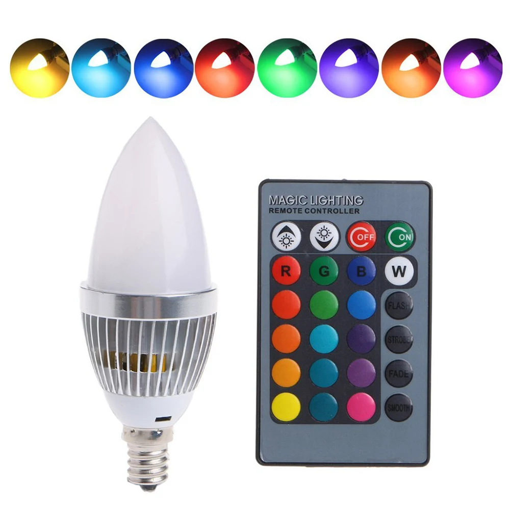 1-10PCS 3W RGB E12 E14 Candelabra LED Bulb Color Changing Light Lamp Bulb 16 Colors For Home Bar Party KTV Decorative Lights D20
1-10PCS 3W RGB E12 E14 Candelabra LED Bulb Color Changing Light Lamp Bulb 16 Colors For Home Bar Party KTV Decorative Lights D20