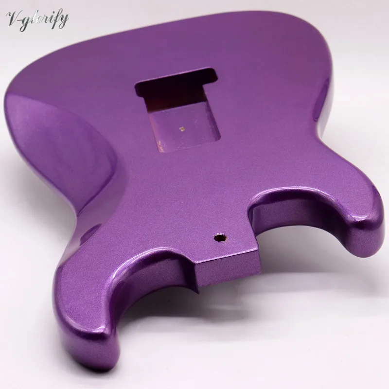 Металлический фиолетовый дерево окуме ST корпус электрогитары глянцевый гитары
