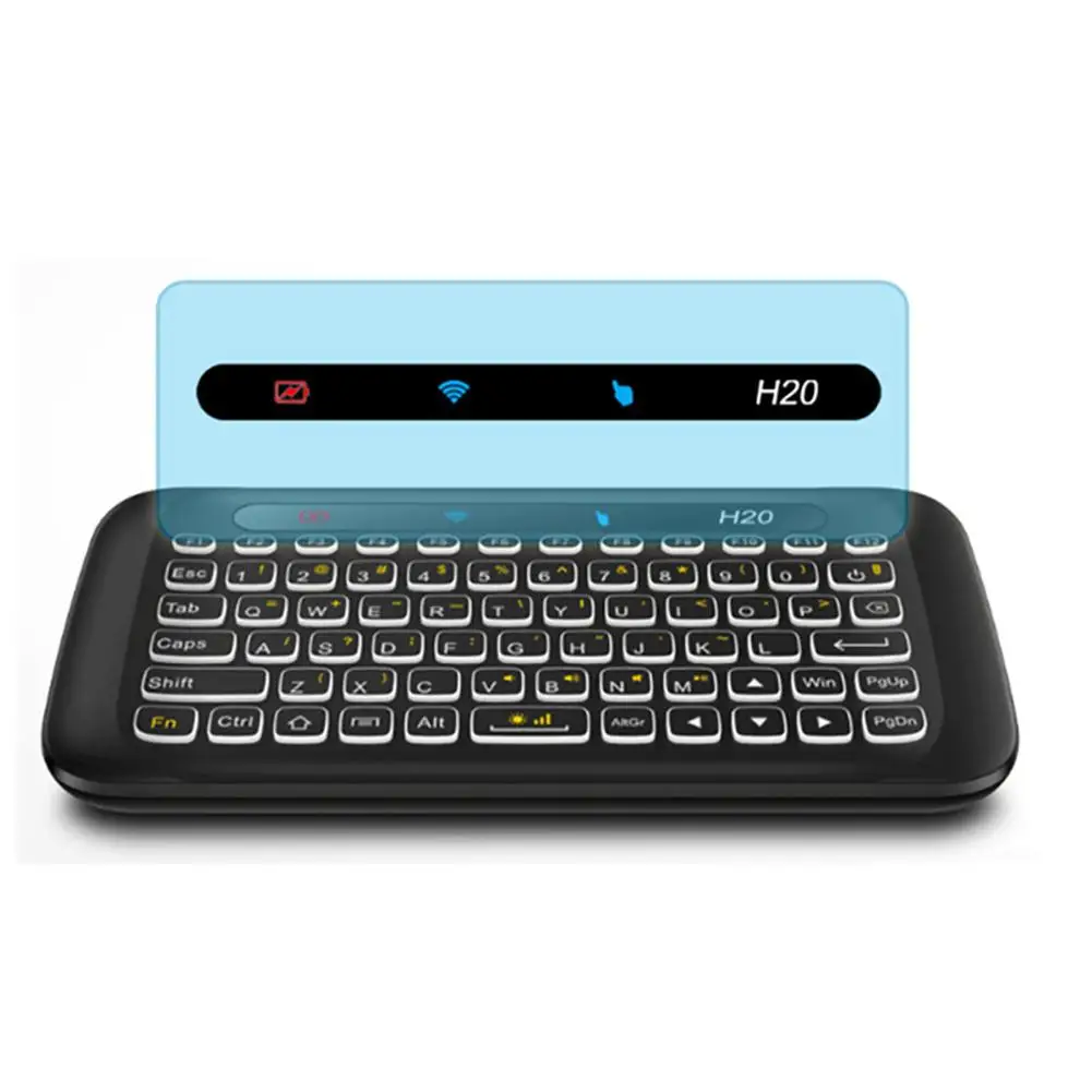H20 Portable Universal Mini Touchpad Keyboard Wireless Air Mouse Controller with Touch Panel and Backlight for TV Laptop
H20 Portable Universal Mini Touchpad Keyboard Wireless Air Mouse Controller with Touch Panel and Backlight for TV Laptop