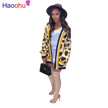 Leopard Print Knitted Winter Coat Women Long Sleeve Open Stitch Loose Jacket Fall Winter Elegant Plus Size Long Causal Cardigan
Leopard Print Knitted Winter Coat Women Long Sleeve Open Stitch Loose Jacket Fall Winter Elegant Plus Size Long Causal Cardigan