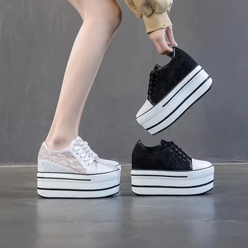 Super high heel 10cm walking shoes 2020 summer wild lace hollow breathable comfortable inner increase sneakers for women ZP-157
Super high heel 10cm walking shoes 2020 summer wild lace hollow breathable comfortable inner increase sneakers for women ZP-157