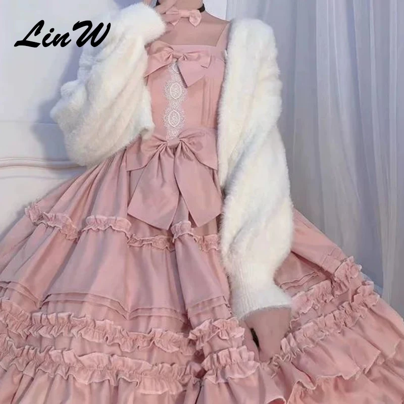 Victorian Sweet Kawaii Lolita Berlin Girl Lolita Cute Vintage Jsk Sleeveless Bow Lace Princess Tea Party Dresses
Victorian Sweet Kawaii Lolita Berlin Girl Lolita Cute Vintage Jsk Sleeveless Bow Lace Princess Tea Party Dresses