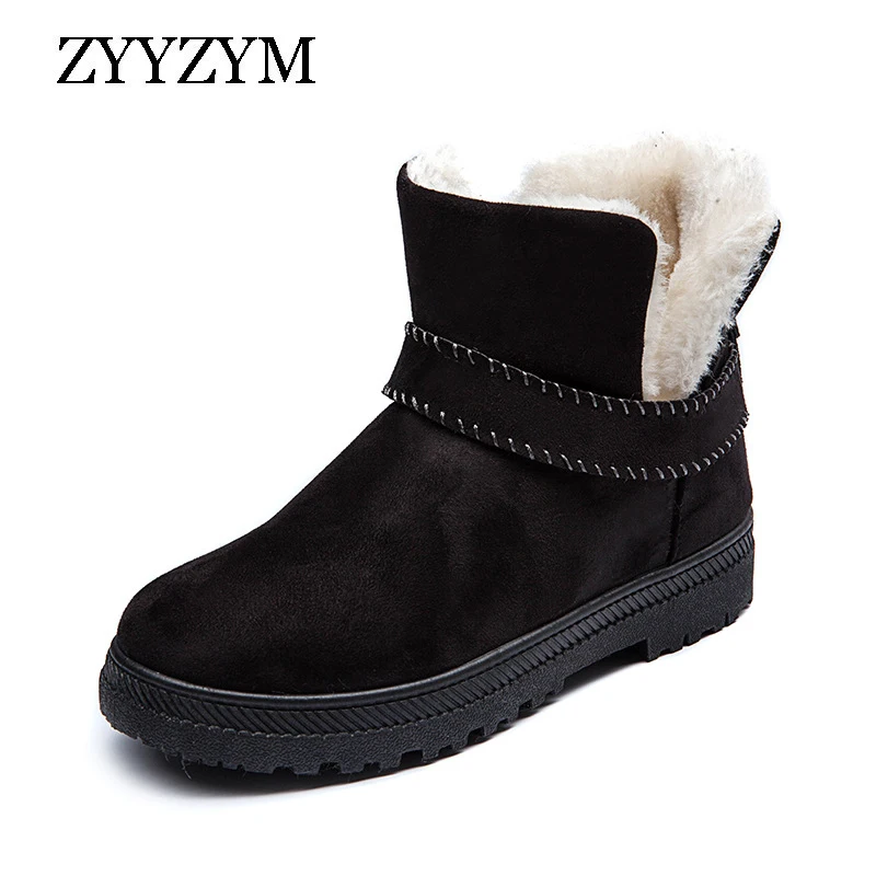 

ZYYZYM Women Boots Winter Snow Boots Plush Keep Warm Boots Women High Top Cotton Shoes Woman Shoes Woman Ankle Boots for Women