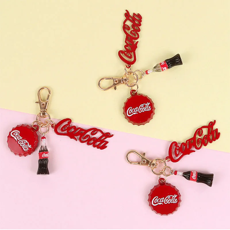 Cute Metal Cartoon Cola Bottle Key Chains Bags Car Key Ring Keychains Women Men Keychain Accessories Gifts Pendant Jewelry
Cute Metal Cartoon Cola Bottle Key Chains Bags Car Key Ring Keychains Women Men Keychain Accessories Gifts Pendant Jewelry